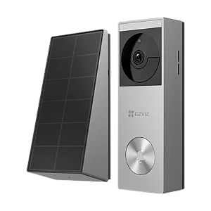 Sonerie video smart, Wi-Fi, 2K, Panou solar, acumulator 5200mAh, PIR, IR 6M, Stocare 32GB - EZVIZ CS-HP3(3MP)