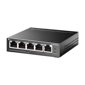 Switch 4 porturi PoE Gigabit, 1 port RJ45 Gigabit, Unmanaged - TP-Link TL-SG1005P