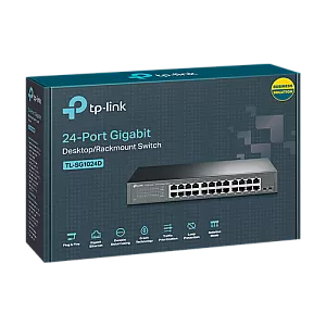 Switch 24 porturi RJ45 Gigabit, Unmanaged, 1U - TP-Link TL-SG1024D