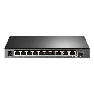 Switch 8 porturi PoE+ Gigabit, 1 x RJ45 Gigabit, 1 x Combo SFP/RJ45 Gigabit, Managed - TP-Link TL-SG1210MPE
