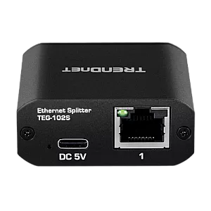 Splitter RJ45 Gigabit 1 IN, 2 OUT, USB-C - TRENDnet TEG-102S