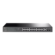 Switch 24 porturi PoE+ Gigabit, 2 porturi RJ45 Gigabit, 2 x SFP Gigabit, Managed - TP-Link TL-SG1428PE