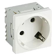 Priza modulara schuko cu impamantare, alb - DLX DLX-245-45