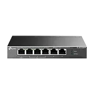 Switch 1 x RJ45 1G PoE++, 3 x RJ45 1G PoE+, 2 x RJ45 Gigabit, Buget PoE 64W, Unmanaged - TP-Link TL-SG1006PP