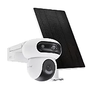 Camera IP PT Dual-Lens 4MP + panou solar 8W, Wi-Fi6, Baterie 10.400 mAh, Audio, IR 35M - EZVIZ CS-HB90/SP(2x4MP)