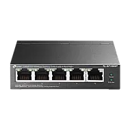 Switch 4 porturi RJ45 10/100 Mbps PoE, 1 port RJ45 10/100 Mbps, Buget PoE 67W, Unmanaged - TP-Link TL-SF1005P