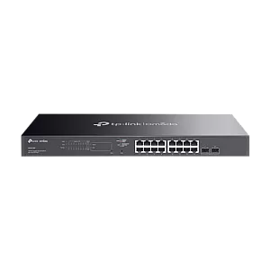 Switch 16 porturi RJ45 Gigabit PoE, 2 x SFP Gigabit, Buget PoE 150W, Management - TP-Link Omada SG2218P