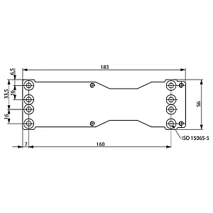 Placa montaj pentru DC200/DC300/DC500/DC700 - ASSA ABLOY DCA120-40