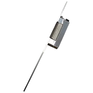 Electromagnet fail safe, 12V, 180mA, contact monitorizare  cu placa suport lunga  - ASSA ABLOY YB37-12D-LR