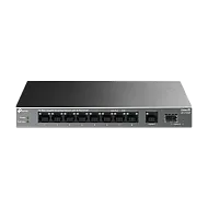 Switch LiteWave, 8 x RJ45 1G PoE, 1 x SFP 1G, 1 x RJ45 1G, Buget PoE 61W, Unmanaged - TP-Link LS1210GP