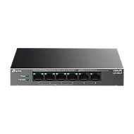 Switch LiteWave, 4 x RJ45 10/100 Mbps PoE, 2 x RJ45 10/100 Mbps, Buget PoE 41W, Unmanaged - TP-Link LS106LP