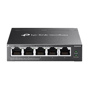Switch 4 porturi RJ45 1G PoE, 1 x RJ45 1G, Buget PoE 65W, Easy Managed - TP-Link Omada ES205GP