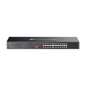 Switch 16 x RJ45 1G PoE, 2 x combo SFP/RJ45 1G, Buget PoE 250W, Unanaged, 1U - TP-Link Omada DS1018GMP