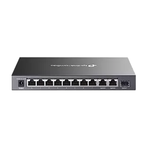 Switch 8 x RJ45 10/100 Mbps PoE, 2 x RJ45 1G, 1 x SFP 1G, Buget PoE 65W, Unanaged - TP-Link Omada DS111P