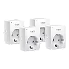 Pachet 4 prize smart, Wi-Fi, 10A, control vocal - TP-Link Tapo TapoP100(4-pack) – TP-LINK TapoP100(4-pack)