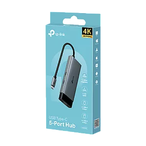 Hub USB-C 5-in-1, 1 x USB-C PD 100W, 1 x USB-C 5Gbps, 2 x USB-A 5Gbps, 1 x HDMI 4K@60Hz - TP-Link UH5020C