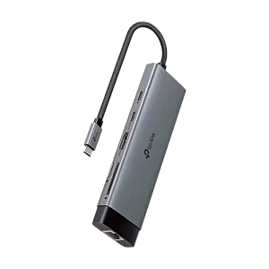 Hub USB-C 9-in-1, Power Delivery 100W, HDMI, Cititor carduri, Transfer date, RJ45 - TP-Link UH9120C