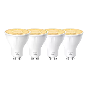 Set 4 becuri smart Wi-Fi, lumina calda 2700K ajustabila, 350 lm, GU10 - TP-Link Tapo TapoL610(4-pack)
