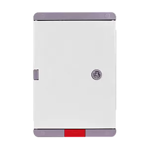 Cutie distributie IP67 din ABS gri, usa mata, placa metalica, 200x300x130 mm PD203013