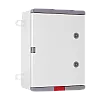 Cutie distributie IP67 din ABS gri, usa mata, placa metalica, 250x350x150 mm PD253515 – Plastim PD253515