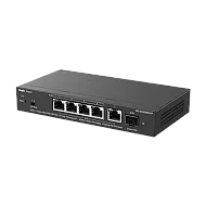Switch 4 x RJ45 2.5G PoE, 1 x SFP+ 10G, 1 x RJ45 2.5G, Cloud Management - Ruijie Reyee RG-ES206MG-P