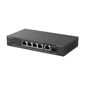 Switch 4 x RJ45 2.5G PoE, 1 x SFP+ 10G, 1 x RJ45 2.5G, Cloud Management - Ruijie Reyee RG-ES206MG-P