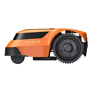 Robot de tuns iarba, 3 lame de taiere, capacitate de acoperire 600m2, cu fir perimetral - EZVIZ CS-R64-A11