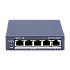 Switch-repeater Gigabit 4 x RJ45 PoE Out af/at, 1 x RJ45 PoE In af/at/bt, Management - HIKVISION DS-3E0505P-E-R