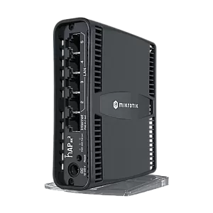 Router hAP ax², Wi-Fi 6, Dual-Band, AX1800, 4.5/5 dBi, 5 x RJ45 1G, PoE In/Out pasiv - MikroTik C52iG-5HaxD2HaxD-TC