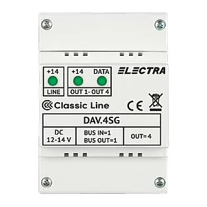 Doza derivatie video DAV.4SG Classic 4 iesiri - ELECTRA DAV.4SG