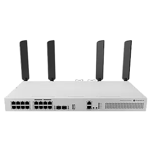 Switch L3, Wi-Fi 6 Dual-Band, 8 x RJ45 1G PoE, 8 x RJ45 1G, 2 x SFP+ 10G, 2 x AC, 1U - MikroTik CRS418-8P-8G-2S+5axQ2axQ-RM