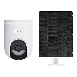 Camera IP Wi-Fi6 & 4G PT + Panou solar 5W, 2K+, baterie 5.200 mAh, Audio, IR+WL 15m, Alarma - Ezviz CS-HB8c-4G-KIT