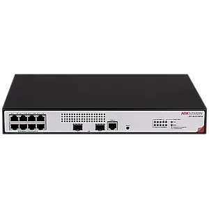 Switch L2+, 8 x RJ45 1G PoE 802.3af/at, 2 x SFP 1G, Management, 1U - HIKVISION DS-3E2510P-H