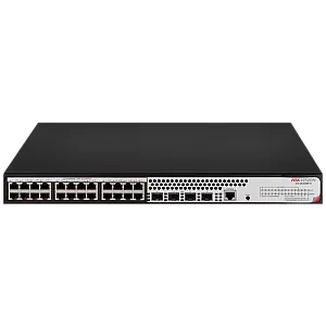 Switch L2+, 24 x RJ45 1G PoE 802.3af/at, 4 x SFP 1G, Management, 1U - HIKVISION DS-3E2528P-H