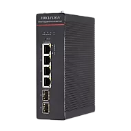 Switch industrial 4 x 1G PoE 802.3bt, 2 x SFP 1G, fara sursa, Management - HIKVISION DS-3T1506HP-SI-4P2F