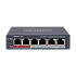 Switch 4 x RJ45 10/100 Mbps PoE, 2 x RJ45 10/100 Mbps, Unmanaged - HIKVISION DS-3E0106P-E-M
