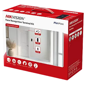 Kit terminal control acces TCP/IP cu Recunoastere faciala, Amprenta, Card Mifare, 2MP, WiFi, PoE - HIKVISION DS-KAS342