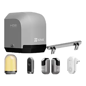 Kit automatizare poarta culisanta 400Kg/6m, Wi-Fi, alarma luminoasa - EZVIZ CS-HG2-R100-40HL