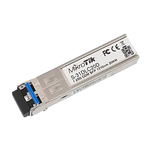 Modul SFP, 1.25G, Dual LC MM, 20km, 1310nm - Mikrotik S-31DLC20D