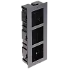 Rama montaj ingropat, 3 module, pentru Interfon modular - HIKVISION DS-KD-ACF3 – HIKVISION DS-KD-ACF3