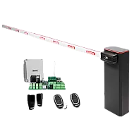 KIT complet bariera acces AUTO / 4 m, montaj universal ST/DR, lampa+brat cu semnalizare - MOTORLINE TURBO-4+SIG75HT-4-KIT