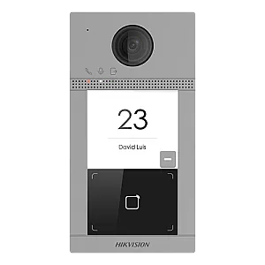 Panou exterior videointerfon TCP/IP pentru 1 familie, Wi-Fi 2.4GHz, control acces integrat - HIKVISION DS-KV8113-WME1