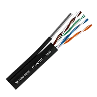 Cablu FTP autoportant, cat 5E, CUPRU 100%, 305m, negru TSY-FTP5E-MESS Cablu FTP autoportant, cat 5E, CUPRU 100%, 305m, negru TSY-FTP5E-MESS