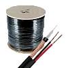 Cablu coaxial RG59 + alimentare 2x0.75, 305m, negru TSY-RG59+2X0.75-B – TSY Cable TSY-RG59+2X0.75-B
