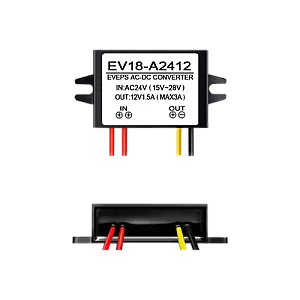 Convertor tensiune 14-28VAC la 12VDC, 1.5A EV18-A2412