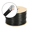Cablu FTP autoportant cu alimentare 2x1.5, cat 5E, CUPRU 100%, 305m, negru TSY-FTP5E+2x1.50-MESS – TSY Cable TSY-FTP5E+2x1.50-MESS