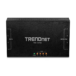 Injector Gigabit 4 x PoE+, putere 65W - TRENDnet TPE-147GI