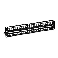 Patch Panel ecranat 48 porturi blank keystone 2U - TRENDnet TC-KP48S Patch Panel ecranat 48 porturi blank keystone 2U - TRENDnet TC-KP48S