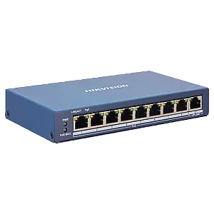 Switch 8 porturi PoE, 1 port uplink RJ45, SMART Management - HIKVISION DS-3E1309P-EI