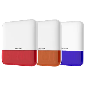 Sirena wireless AX PRO de exterior cu flash, led Rosu, 868Mhz - HIKVISION DS-PS1-E-WE-R